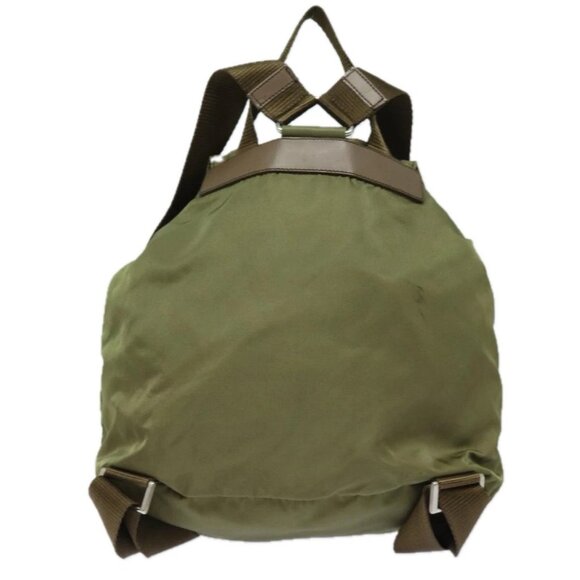 PRADA Shoulder Bag Nylon Khaki Auth 78808 main image 12
